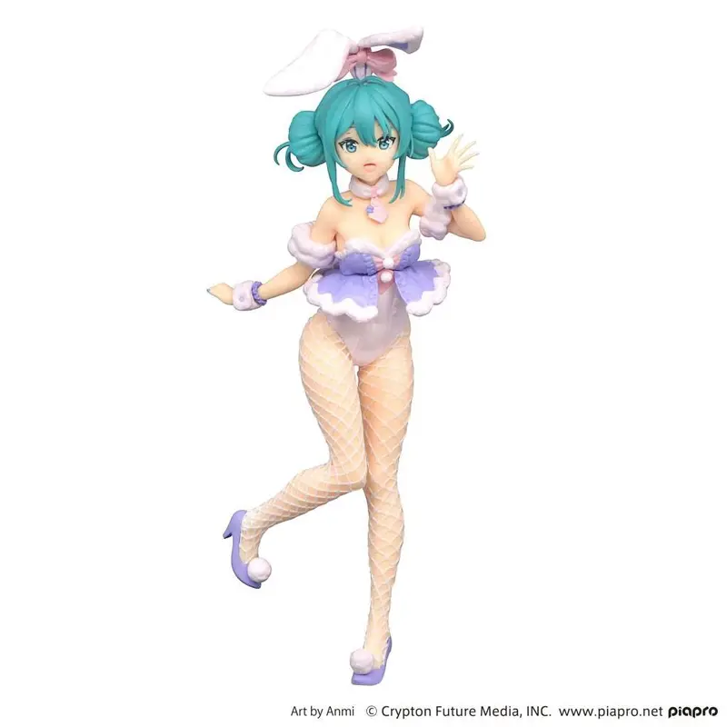 PREORDINE ESAURITO Hatsune Miku BiCute Bunnies PVC Statue White Rabbit Purple Color Ver. 28 cm