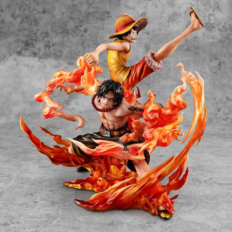 PREORDINE ESAURITO One Piece P.O.P NEO-Maximum PVC Statue Luffy & Ace Bond between brothers 20th Limited Ver. 25 cm