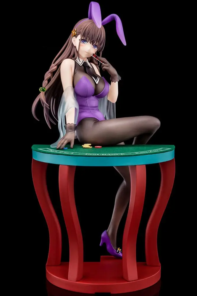 PREORDINE ESAURITO The Demon Sword Master of Excalibur Academy Statue 1/6 Elfine Phillet wearing flower's purple bunny costume with Nip Slip Gimmick System 17 cm