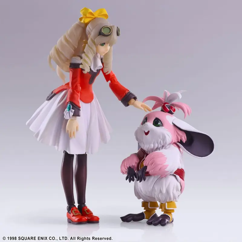 PREORDINE ESAURITO Xenogears Bring Arts Action Figure Maria Balthasar & Chu-Chu 11 cm