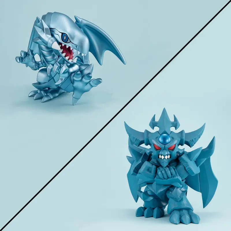 PREORDINE+ ESAURITO Yu-Gi-Oh! Duel Monsters Megatoon PVC Statue Blue Eyes White Dragon & Obelisk the Tormentor (with gift)