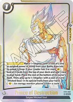 Prince of Destruction (ST01-068) - Story Booster 01 [Fusion World] (Alternate Art) [ST01-068]