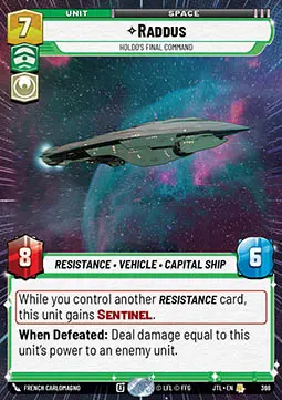 Raddus, Ultimo Comando Di Holdo - Salto nell'Iperspazio