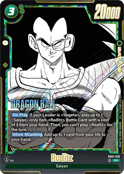 Raditz (SB01-026) - Manga Booster 01 [Fusion World] (Super Rare) [SB01-026]