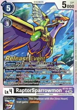 RaptorSparrowmon (BT19-061) - Promos