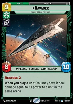 Ravager, Ultimo Comando Imperiale - Ceneri dell'Impero (Legendary) [ASH-102]