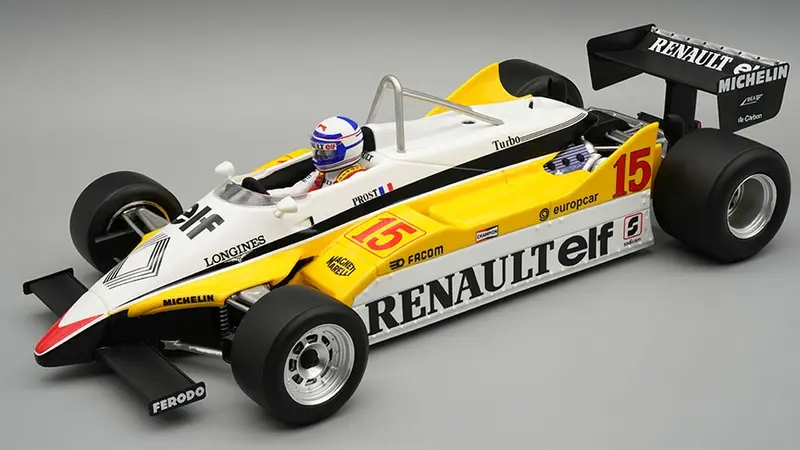 RENAULT RE30B N.15 WINN.BRAZILIAN GP 1982 A.PROST C/VETRINA 1