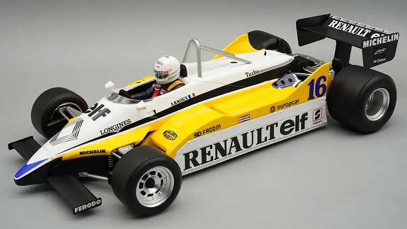 RENAULT RE30B N.16 WINN.FRENCH GP 1982 R.ARNOUX C/VETRINA 1