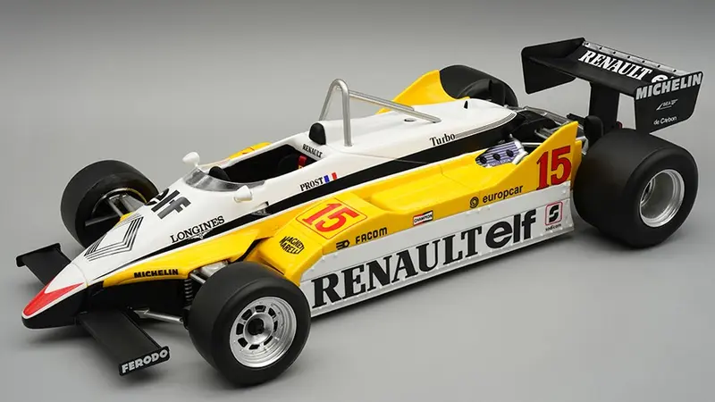 RENAULT RE30B WINN.BRAZILIAN GP 1982 PROST C/VETRINA 1