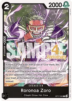 Roronoa Zoro (OP17-095) - Promos
