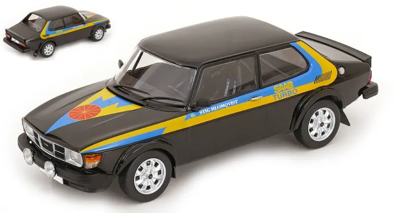 SAAB 99 TURBO 1977 BLACK/DECALS 1