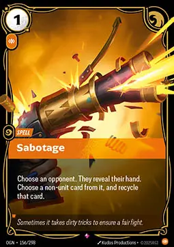 Sabotage - Origins (Rare) [OGN-156]