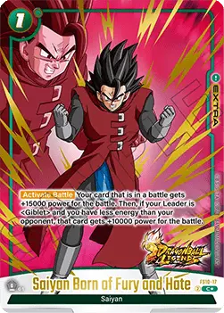 Saiyan Born of Fury and Hate (FS10-17) - Starter Deck