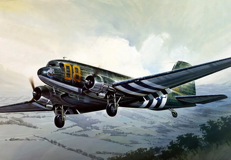 SCALE KIT MODEL COMPATIBLE WITH AEREO C-47 SKYTRAIN "DAKOTA" KIT 1