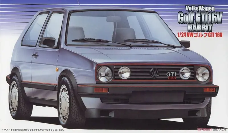 SCALE KIT MODEL COMPATIBLE WITH VW GOLF GTI 16V GREY KIT 1