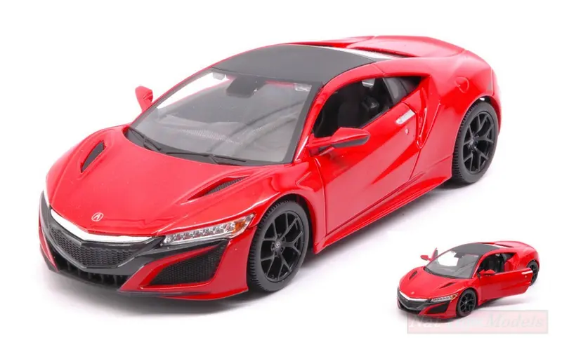 SCALE MODEL COMPATIBLE WITH ACURA NSX 2017 RED 1
