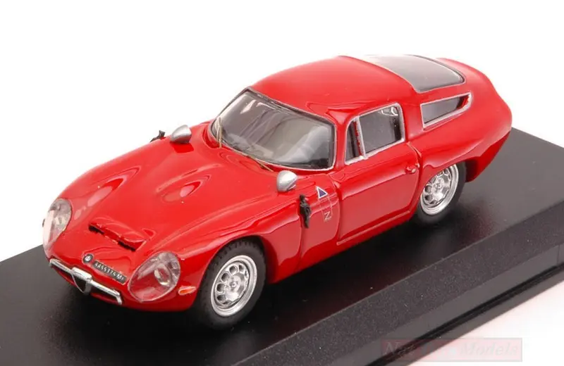 SCALE MODEL COMPATIBLE WITH ALFA ROMEO TZ1 1963 PROVA RED 1