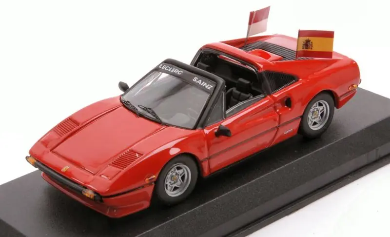 SCALE MODEL COMPATIBLE WITH FERRARI 308 GTS PARADE MEXICO F1 GP 2022 LECLERC-SAINZ 1