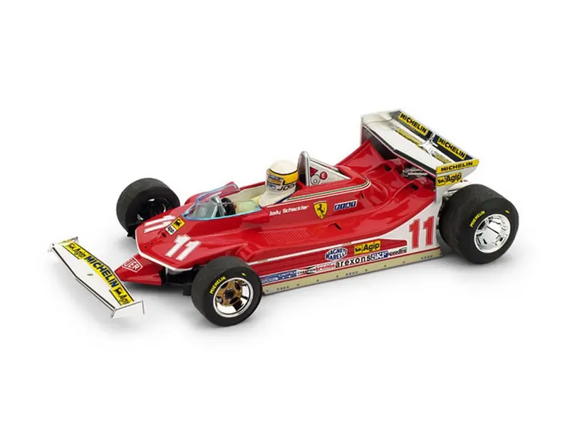 SCALE MODEL COMPATIBLE WITH FERRARI 312 T4 J.SCHECKTER 1979 N.11 WINNER MONACO GP + PILOTA 1