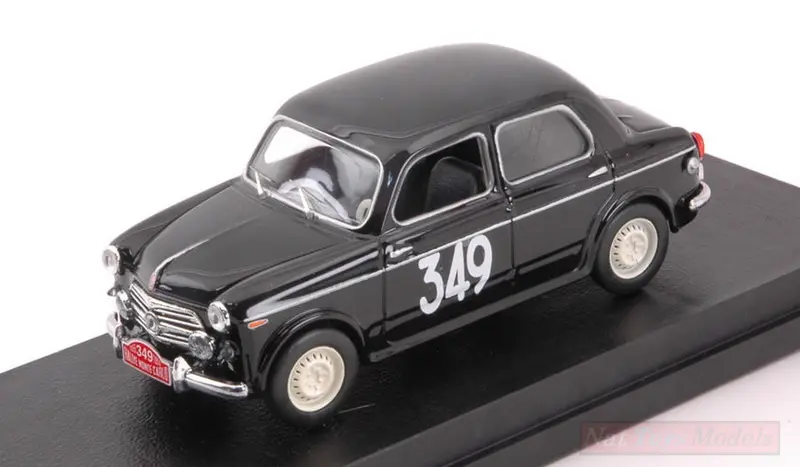 SCALE MODEL COMPATIBLE WITH FIAT 1100 E N.349 25th MONTE CARLO 1955 DUNOD-SAMPIGNY 1