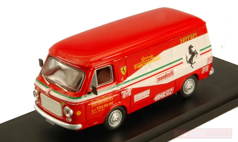 SCALE MODEL COMPATIBLE WITH FIAT 238 2nd SERIE GARAGE FRANCORCHAMPS 1