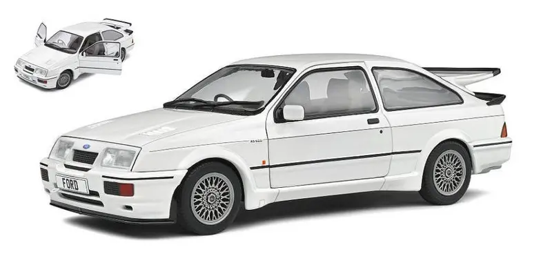 SCALE MODEL COMPATIBLE WITH FORD SIERRA RS500 1987 WHITE 1