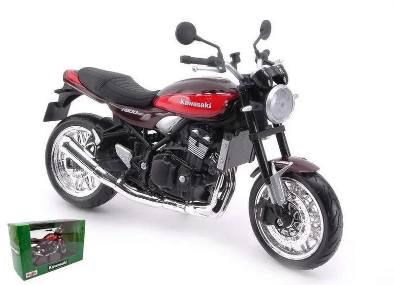SCALE MODEL COMPATIBLE WITH KAWASAKI Z900RS BROWN/RED 1
