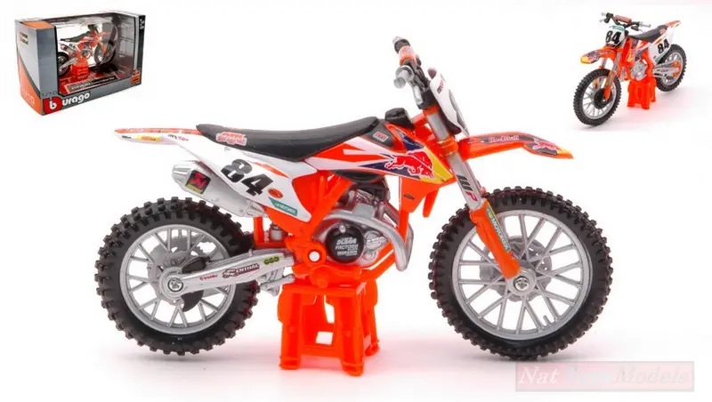 SCALE MODEL COMPATIBLE WITH KTM SX 450 2018 RED BULL N.84 JEFFREY HERLINGS 1
