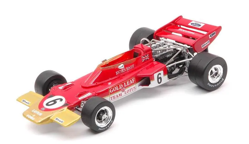 SCALE MODEL COMPATIBLE WITH LOTUS 72D JOCHEN RINDT 1970 N.6 FRENCH GP 1