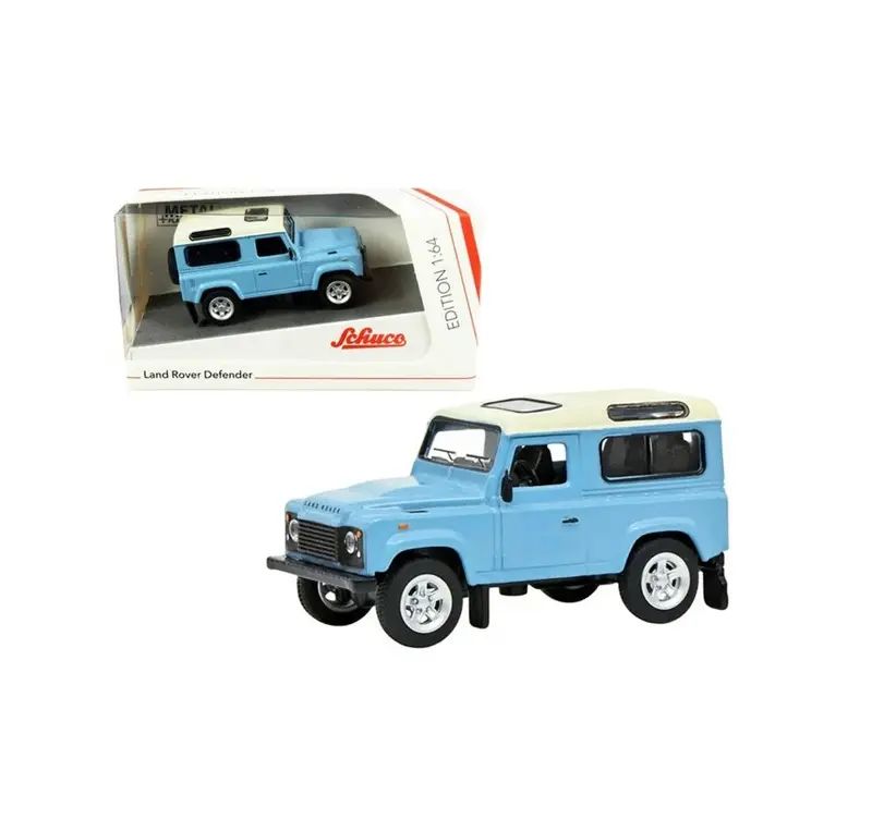 Schuco - Land Rover Defender Light Blue - Scala 1/64 452037500