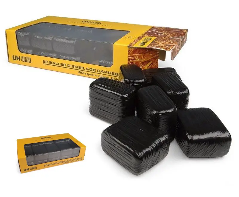 SET 20 BALLE FIENO PRISMATICHE FASCIATE (BLACK COLOR) 1