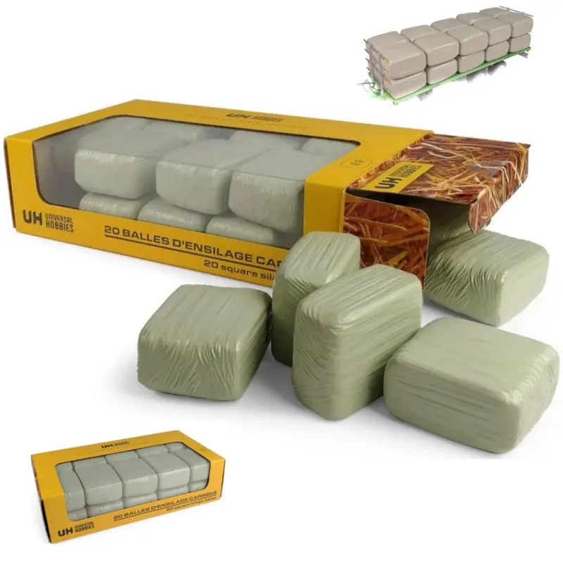 SET 20 BALLE FIENO PRISMATICHE FASCIATE (GREEN COLOR) 1