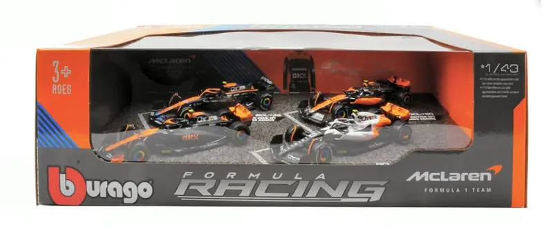SET MC LAREN LANDO NORRIS ABU DHABI 2022-BRITAIN-SINGAPORE-MONACO 2023 Scala 1