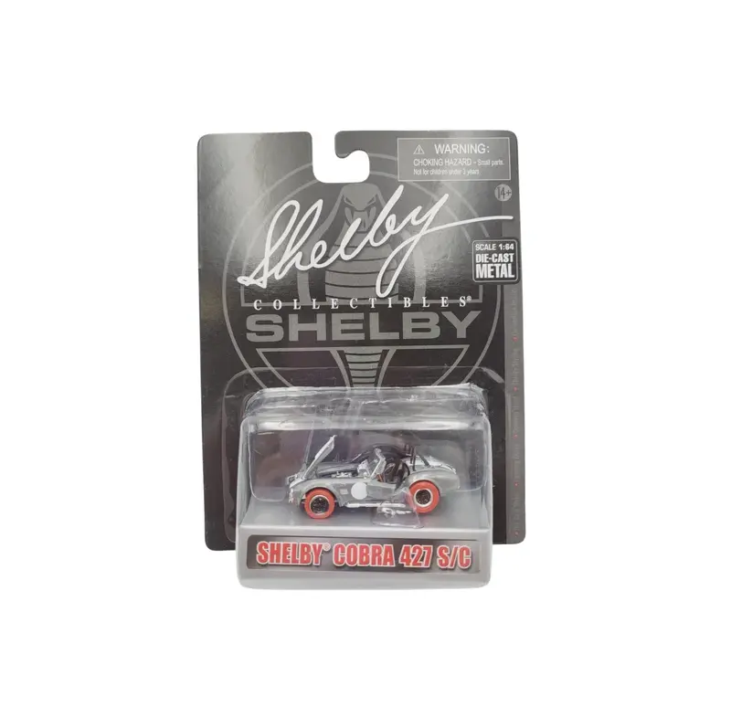 Shelby Collectibles - Shelby Cobra 427 S/C Zinc with Red Wheels - Scala 1/64