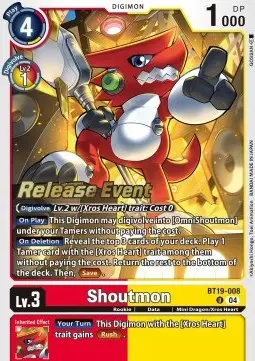 Shoutmon (BT19-008) - Promos