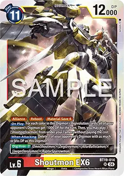 Shoutmon EX6 (BT19-014) - Special Booster Ver 2.5 (Super Rare) [SB2.5-BT19-014]