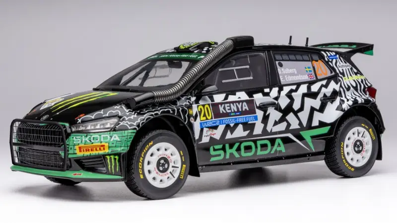 SKODA FABIA N.20 RALLY2 SAFARY KENYA 2024 SOBERG-EDMONDSON 1