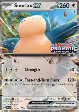 Snorlax ex - Evoluzioni Prismatiche