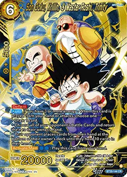 Son Goku, Krillin, & Master Roshi, Trinity - Three Glorious Fighters (Feature Rare) [BT30-144]