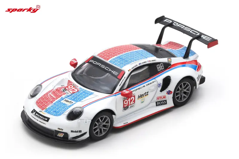 Spark Model - Porsche 911 RSR #912 Porsche GT - 24H DAYTONA 2019 - Scala 1/64 Y136