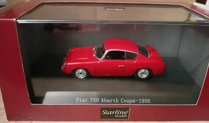 STARLINE STR51744 FIAT 750 ABARTH COUPE' 1956 RED 1