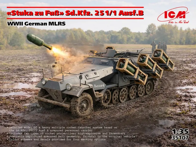 STUKA ZU FU SD.KFZ.251/1 AUSF.B WWII GERMAN MLRS KIT 1