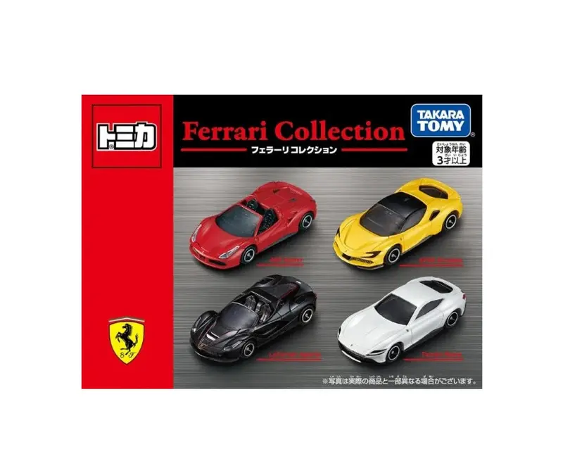 Takara Tomy Tomica - Set 4 Cars Ferrari Collection - Scala 1/64