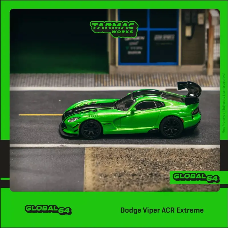 Tarmac Works - Dodge Viper ACR Extreme Green - MiJo Exclusives - GLOBAL64 - Scala 1/64 T64G-TL028-GR