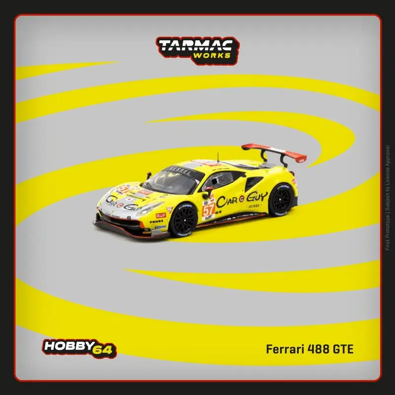 Tarmac Works - Ferrari 488 GTE 24h of Le Mans 2023 - HOBBY64 - Scala 1/64 T64-071-23LM57