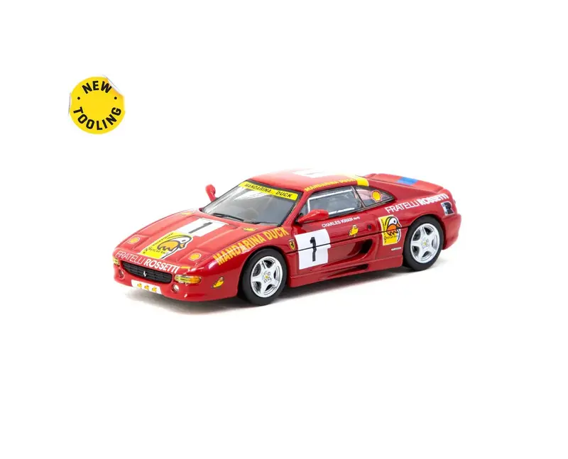 Tarmac Works - Ferrari F355 Challenge Macau Super Car Race 1994 Winner #01 Charles Kwan - HOBBY64 - Scala 1/64 T64-083-94MGP01
