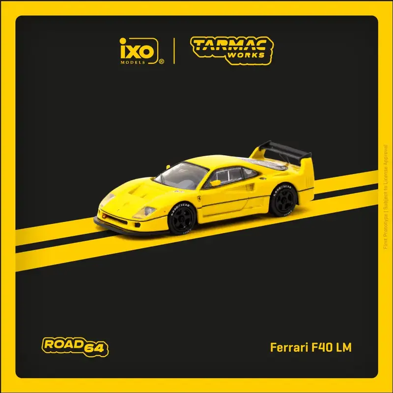 Tarmac Works - Ferrari F40 LM Yellow - Scala 1/64 T64R-075-YL