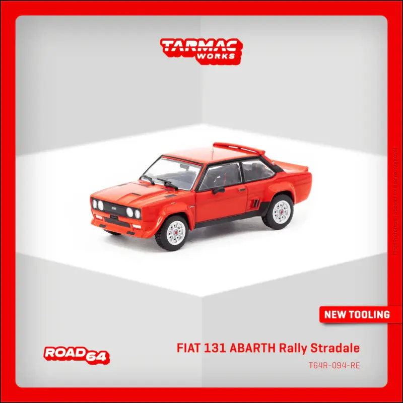 Tarmac Works - Fiat 131 Abarth Rally Stradale - ROAD64 - Scala 1/64 T64R-094-RE