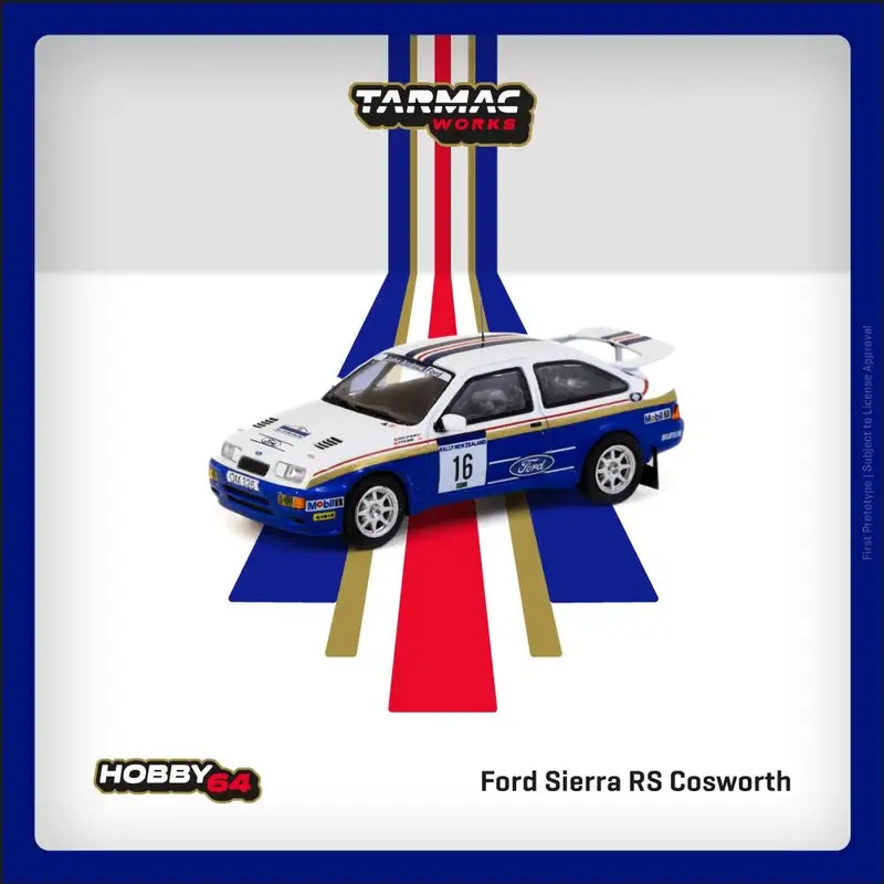 Tarmac Works - Ford Sierra RS Cosworth Rally of New Zealand 1989 - HOBBY64 - Scala 1/64 T64-058-89NZR16