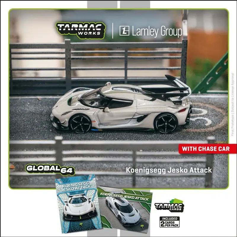 Tarmac Works - Koenigsegg Jesko Attack White - GLOBAL64 - Scala 1/64 T64G-TL052-WH